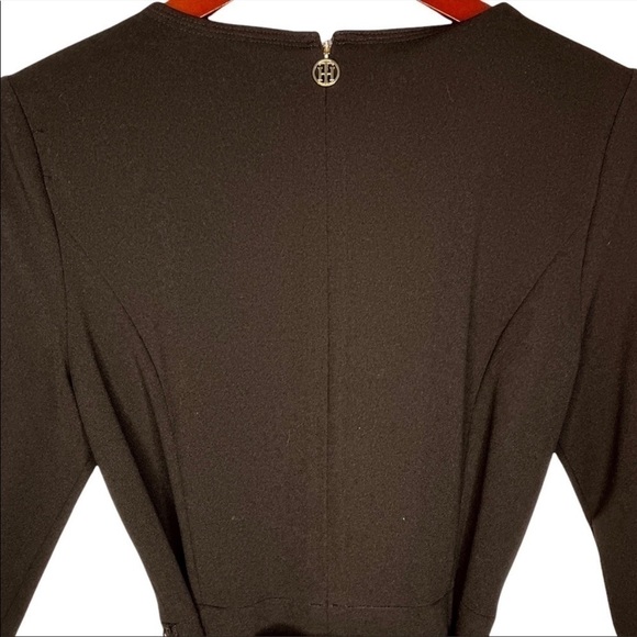 TOMMY HILFIGER NWT Statement Tie Waist Jumpsuit Size 4 in Black - Picture 11 of 15